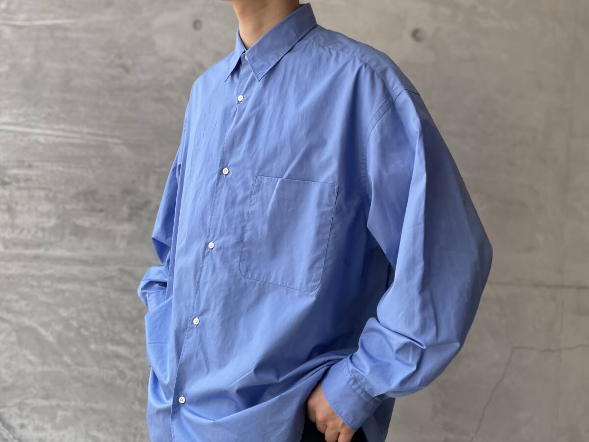 LOOMER / Garment Dye Bandcoller Shirt