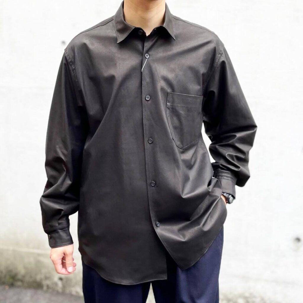RURUNINA様専用 COMOLI 20AW レザーシャツ サイズ3