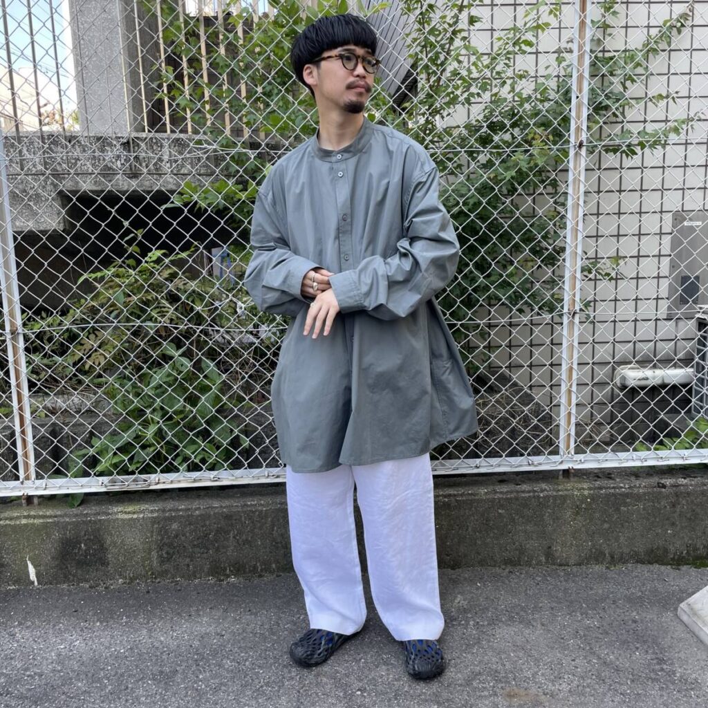 HED MAYNER 17ss ノーカラーシャツ