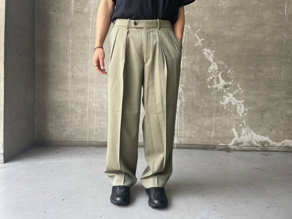 MARKAWARE 2022AW DOUBLE PLEATED TROUSERS