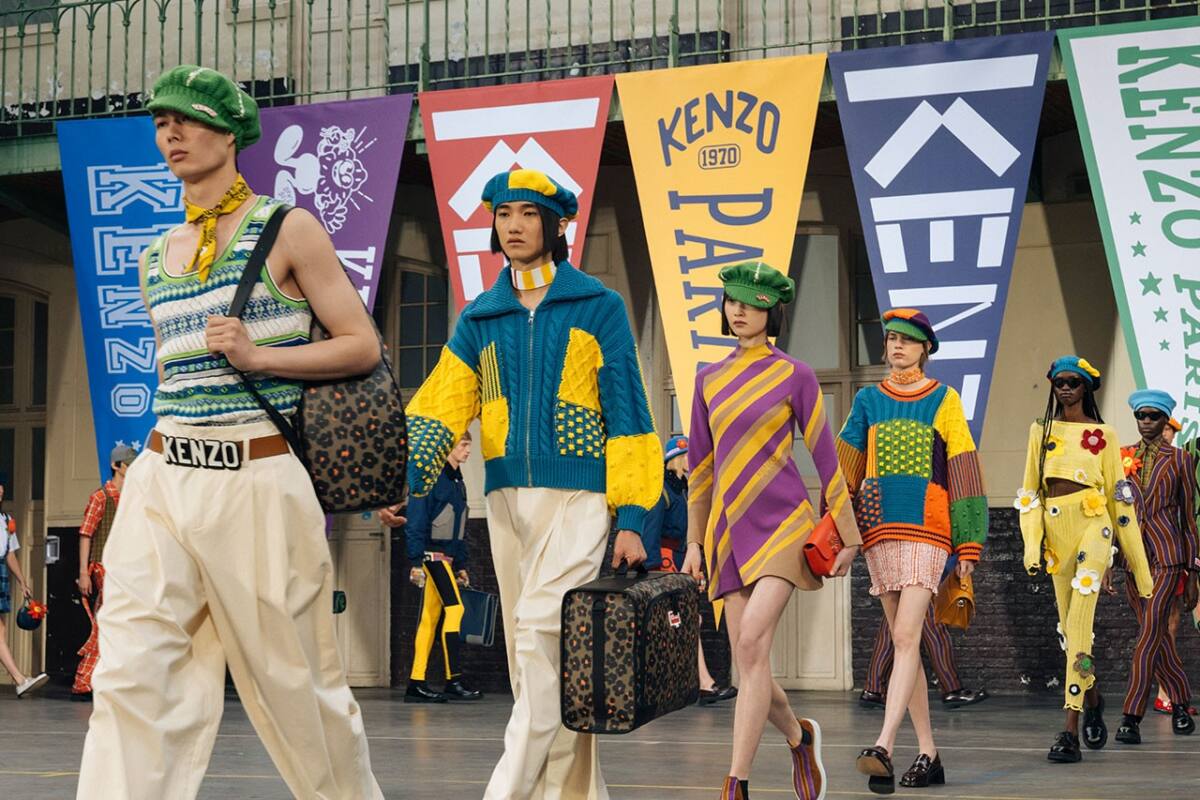 ピクセル状のデザインが目を惹く、KENZO 2023SS コレクション ...