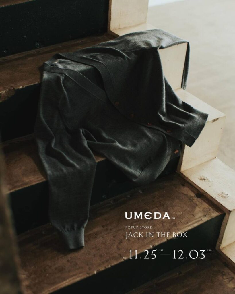 UMEDA POP UP STORE in JACK IN THE BOX 11/25(土)-12/3(日)