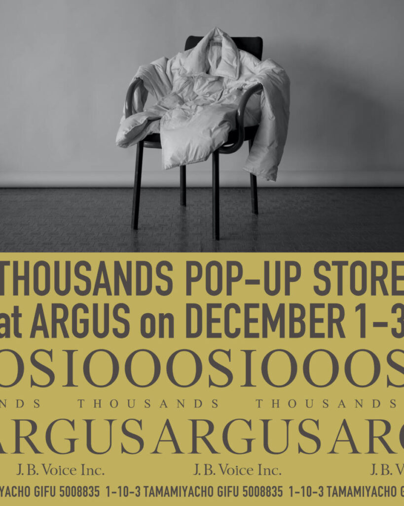 THOUSANDS POP-UP STORE at ARGUS