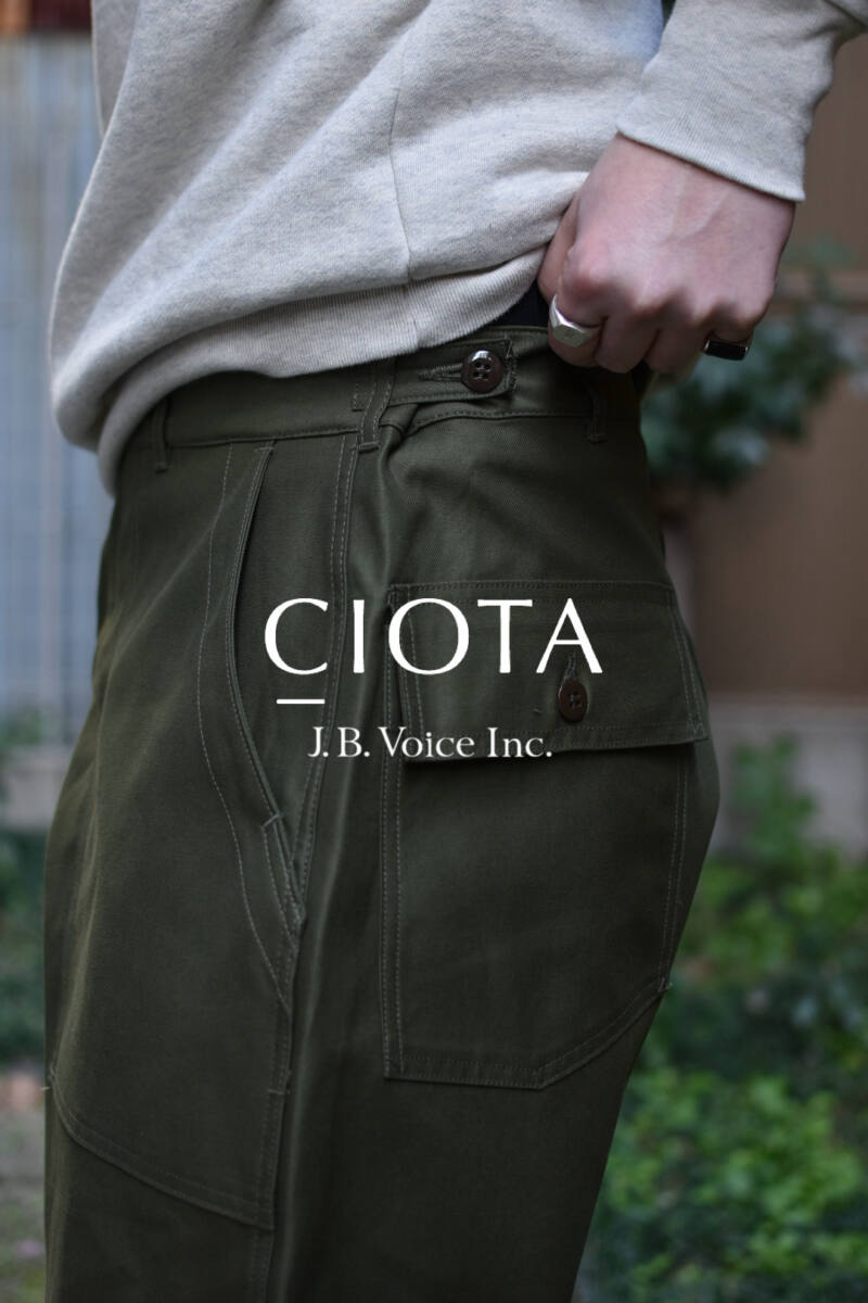 歴代のモデルをベースにした別注ベイカーパンツ。CIOTA for J.B.Voice | JACK in the NET WEBマガジン